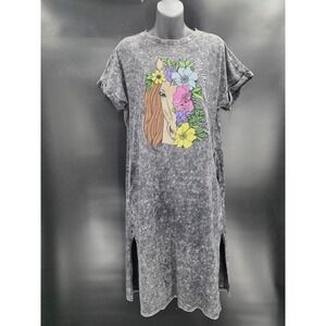 NWT Merigold Kiss Lilly Embroidered Acid Washed Dress Women's Small